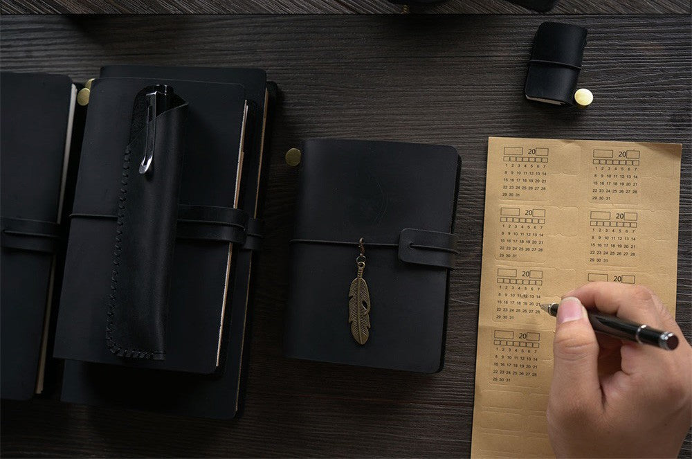 100% Genuine Leather Journal Refillable Travel Notebook Retro DIY Handmade Diary Sketchbook School Office Gift Customized
