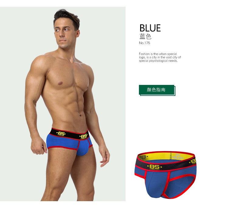 BS 4PC/LOT Men Briefs Sexy Underwear Male Underpants Men's Sexy Breathable Brief Pants Comfortable Men Briefs Underwear Cotton