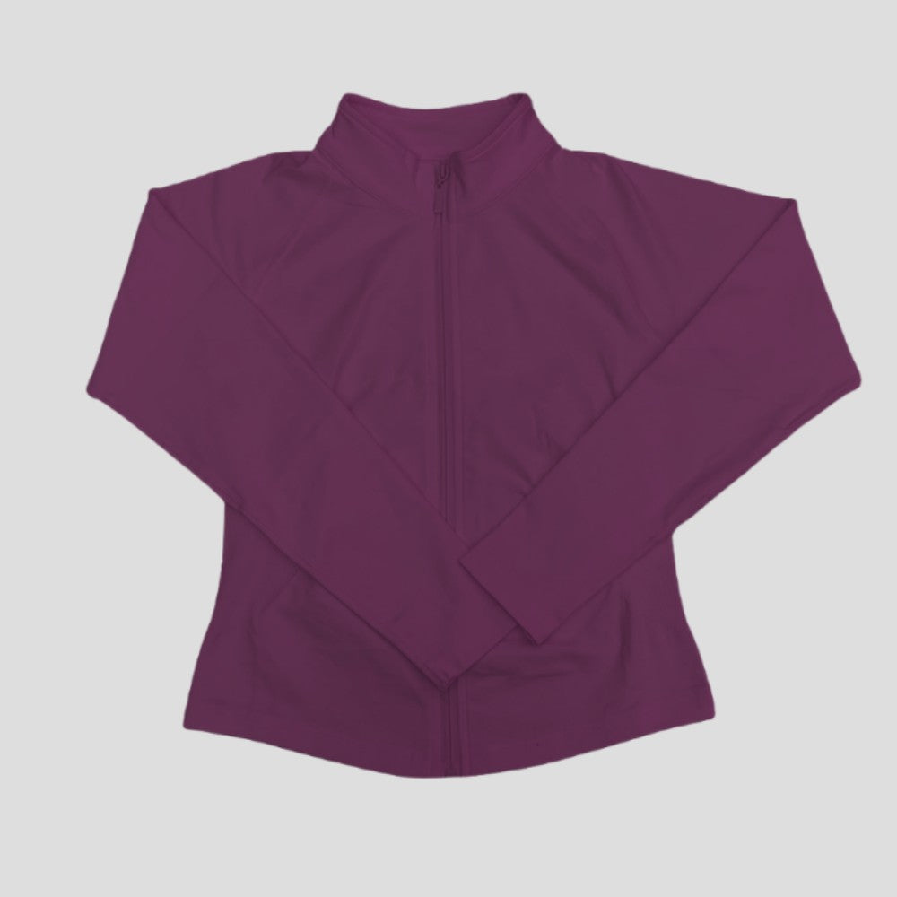 Oner Active Women's Comprehensive Training Jacket Yoga Jacket Gym Jacket Long Sleeve Zipper Tight Plastic Waistband Daily Jacket