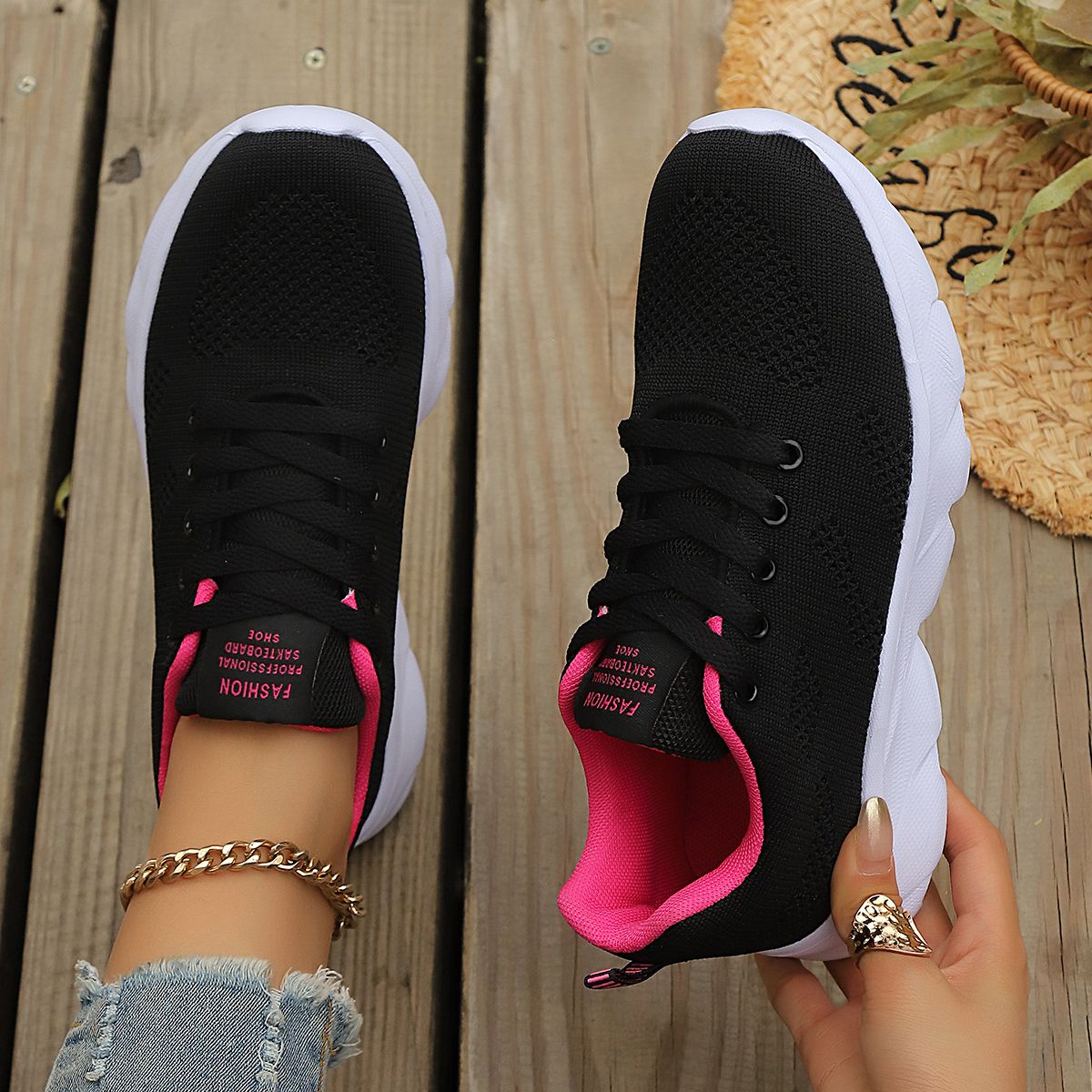 2024 Women Sport Shoes Fashion Platform Sneakers Ladies Spring Winter Flats Running Shoes for Woman