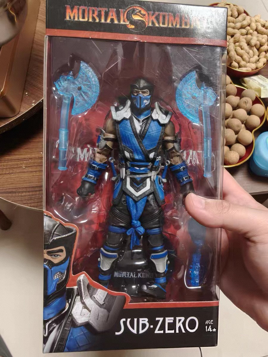 Game Mortal Kombat Spawn Sub Zero Scorpion Kitana Liu Kang 7" Articulated Action Figure Toys 17cm Game Figurines Collectible Toy