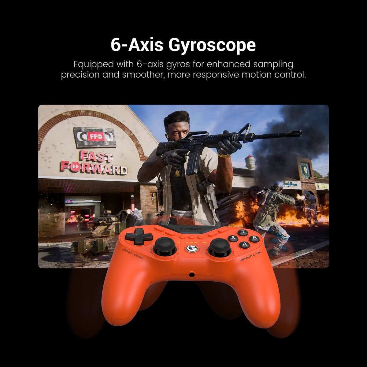 GameSir Tarantula 8K PC Wired Controller Lightweight Gaming Gamepad Steam Wired Similar PS5 Symmetric DS4 Joystick Controller