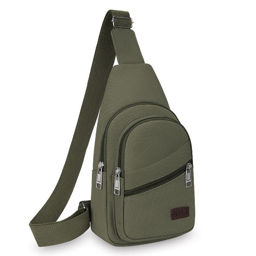 Men's Canvas Crossbody Bag Wear-resistant Outdoor Shoulder Messenger Bag for Travel Sports Daily Casual Durable