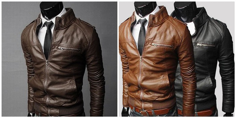 MRMT 2025 Brand New Men's Motorcycle Leather Jacket Slim Men Leather Jacket Outer Wear Clothing For Male Garment Man Jackets