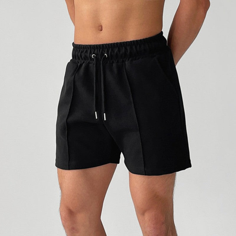 Korean Version of Fitness Sports Cotton Shorts Men's Casual Outdoor Versatile Hip-hop Stretch Breathable Five-point Pants