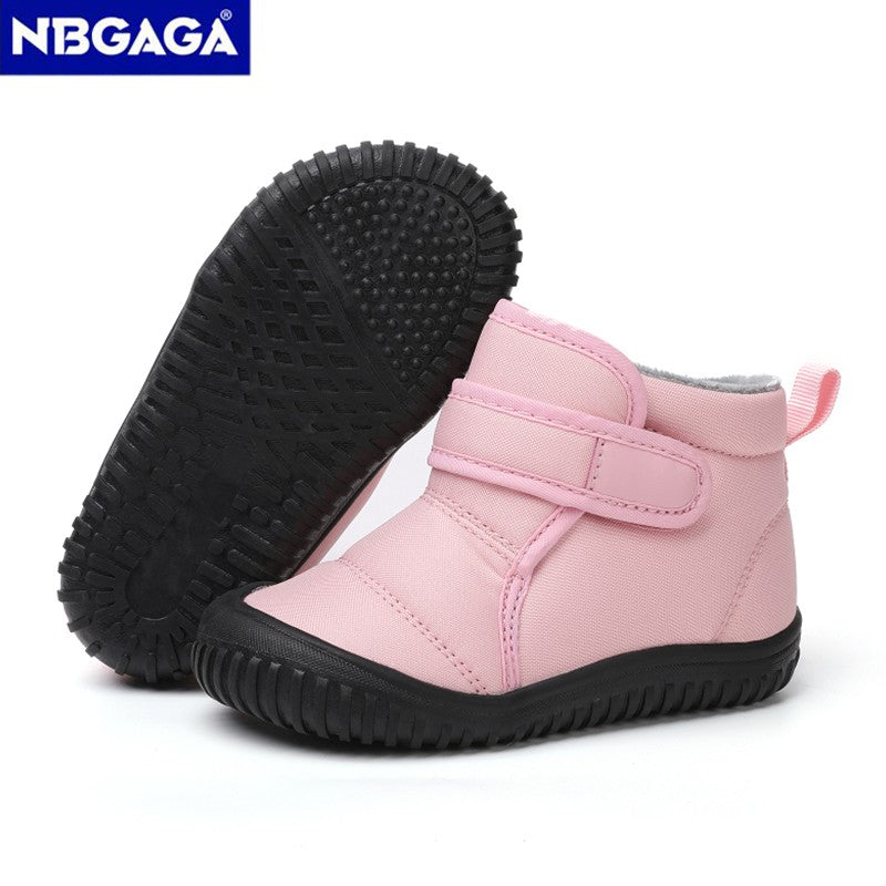 Unisex Kids' Outdoor Anti-slip Winter Snow Boots Warm Plush Toddler Boys Girls Comfortable Walking Shoes Size 19-28