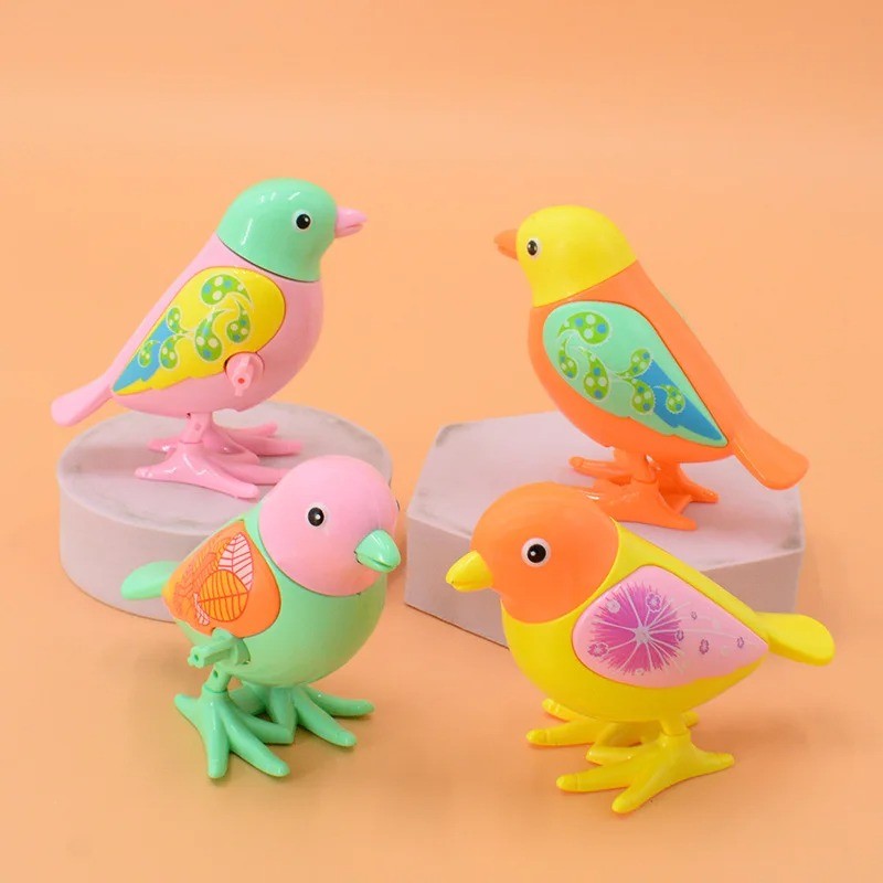 Funny Wind-Up Toys - Jumping Magpie Peacock Pigeon Dinosaur Creative Winding Puzzle Gifts for Toddlers Kids & Babies