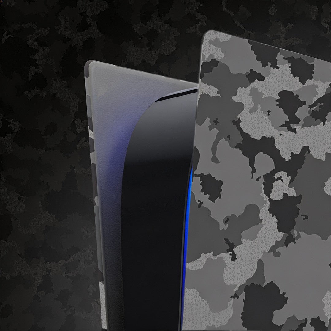 For PS5 Console Disc Version Camouflage Skin Faceplate Shell Console Replacement Backplate Shell For Playstation 5 Disc Edition