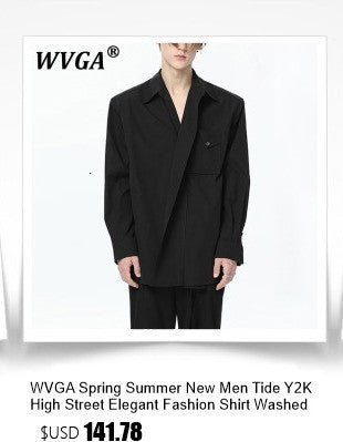 WVGA Autumn Winter New Man Tide Destroyed Metal Punk Rivet Chain Rock Suit Coat Niche Chic Casual Long Sleeved Blazer Ins W14182
