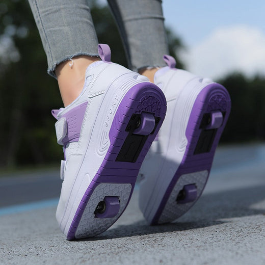 New Children's Roller Skates Boys Girls Double Wheel Unisex Roller Skates Shoes New Sneakers Outdoor Sports Casual Shoes