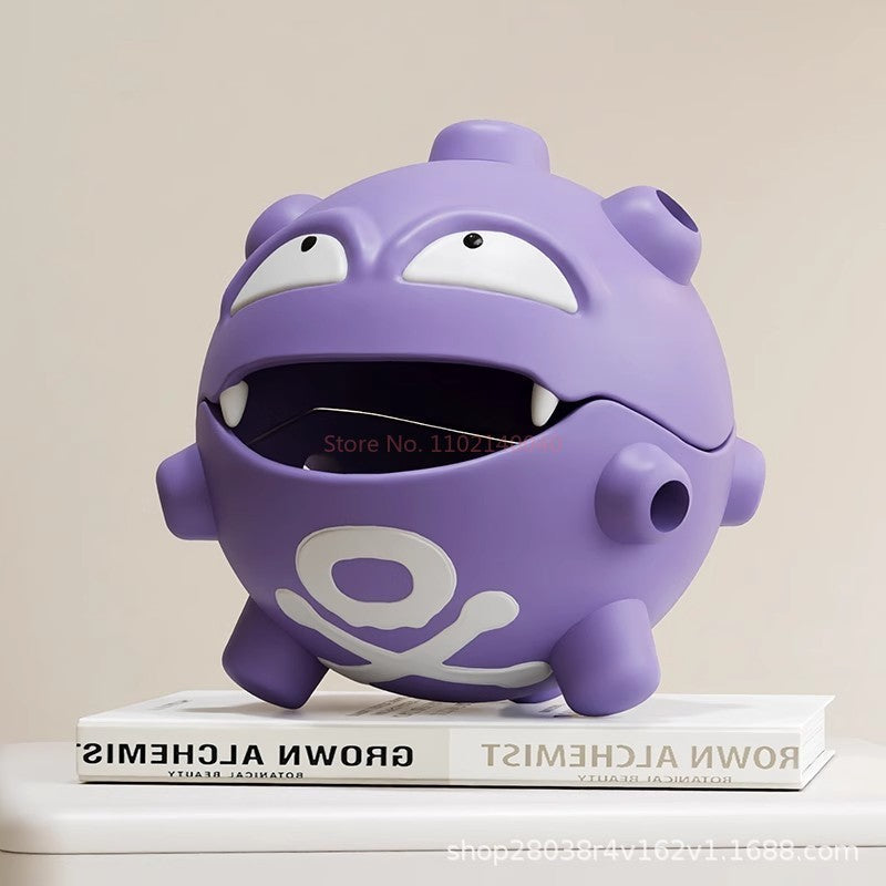 Cartoon Koffing Mosquito Coil Tray Anime Gastly Indoor Incense Holder Cute Bedroom Grimer Figure Desktop Car Decoration Gas Toy