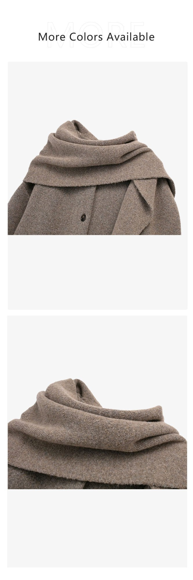 Winter New Product Women's Fashion and Casual 100 Pairs Scarf Short Knitted Coat Coat