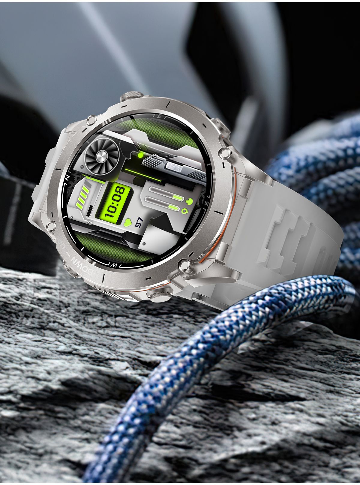 2025 New GUHUAVMI IOS Ultra GPS Smart Watch 10ATM Waterproof Built-in Dual-band GNSS Compass Military Sports Men SWIM Bracelet