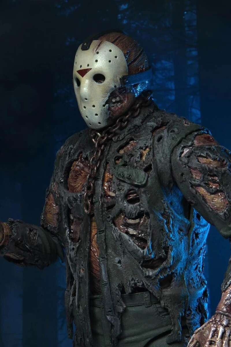 The 13th Figure Toys NECA Friday Freddy Jason Voorhees Blood Action Figure Jason Collectible Model Christmas Halloween Gifts
