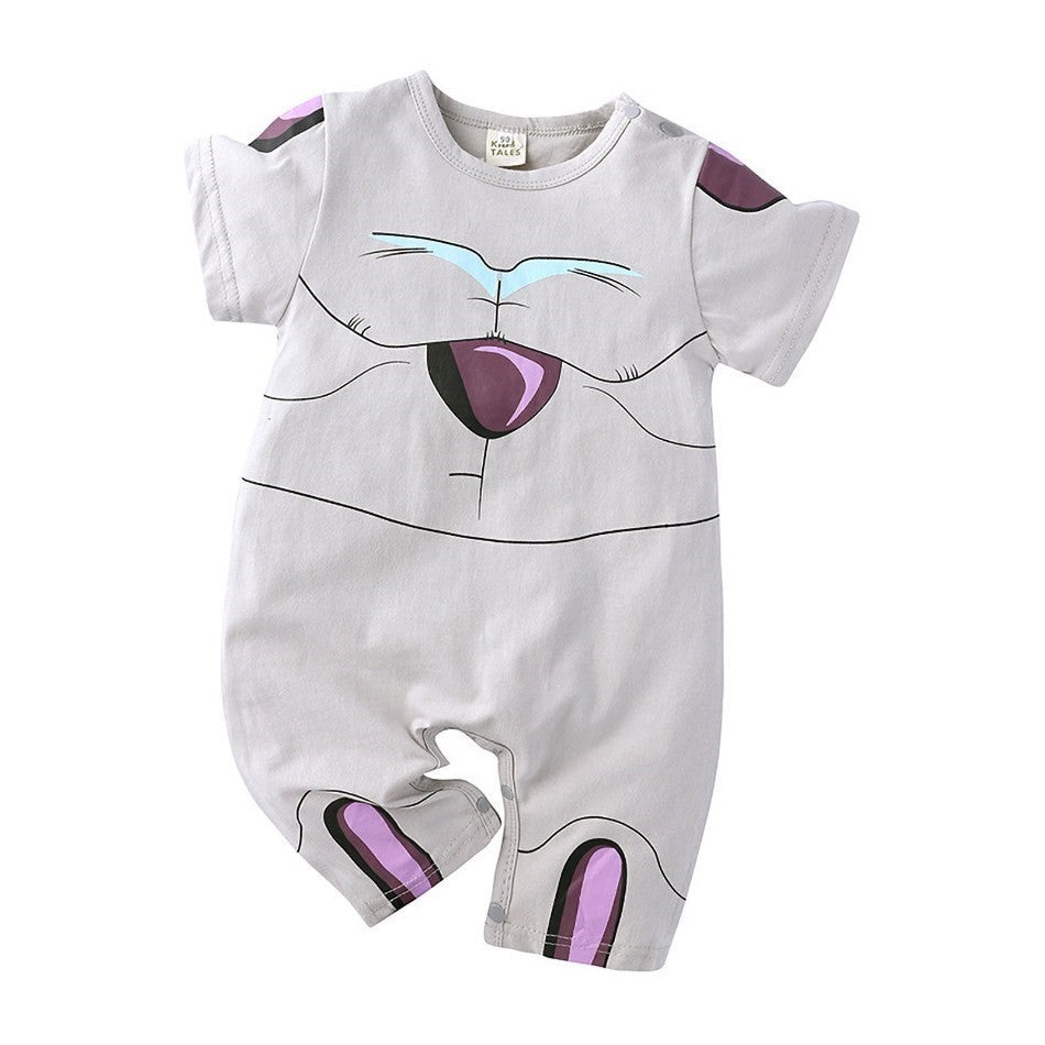 0-2 Years Old Children's Cartoon One-piece Baby Role Play Short-sleeved Romper Kids Cotton Clothes Baby Girl and Boy Clothes