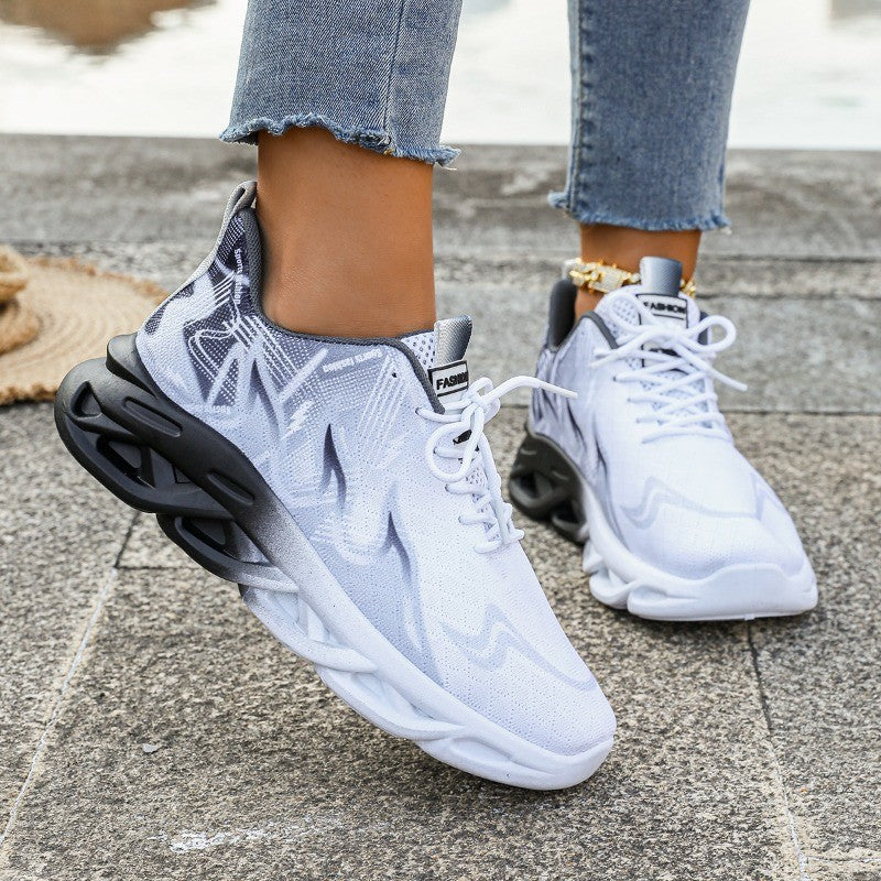 Women Casual Sports Shoes Breathable Lightweight Sneakers Anti-slip Flats Outdoor Running Walking Shoes Female Vulcanized Shoes