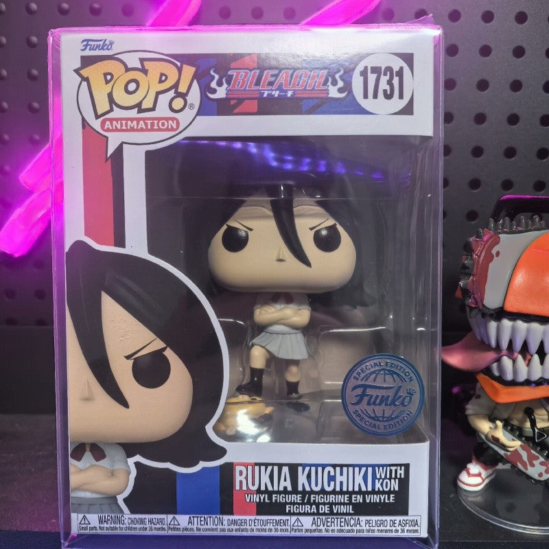 Genuine Funko Pop Shinigami Rukia Kuchiki Action Figures Model Vinyl Figure Decoration Doll Limited Edition Collectible Toy Gift