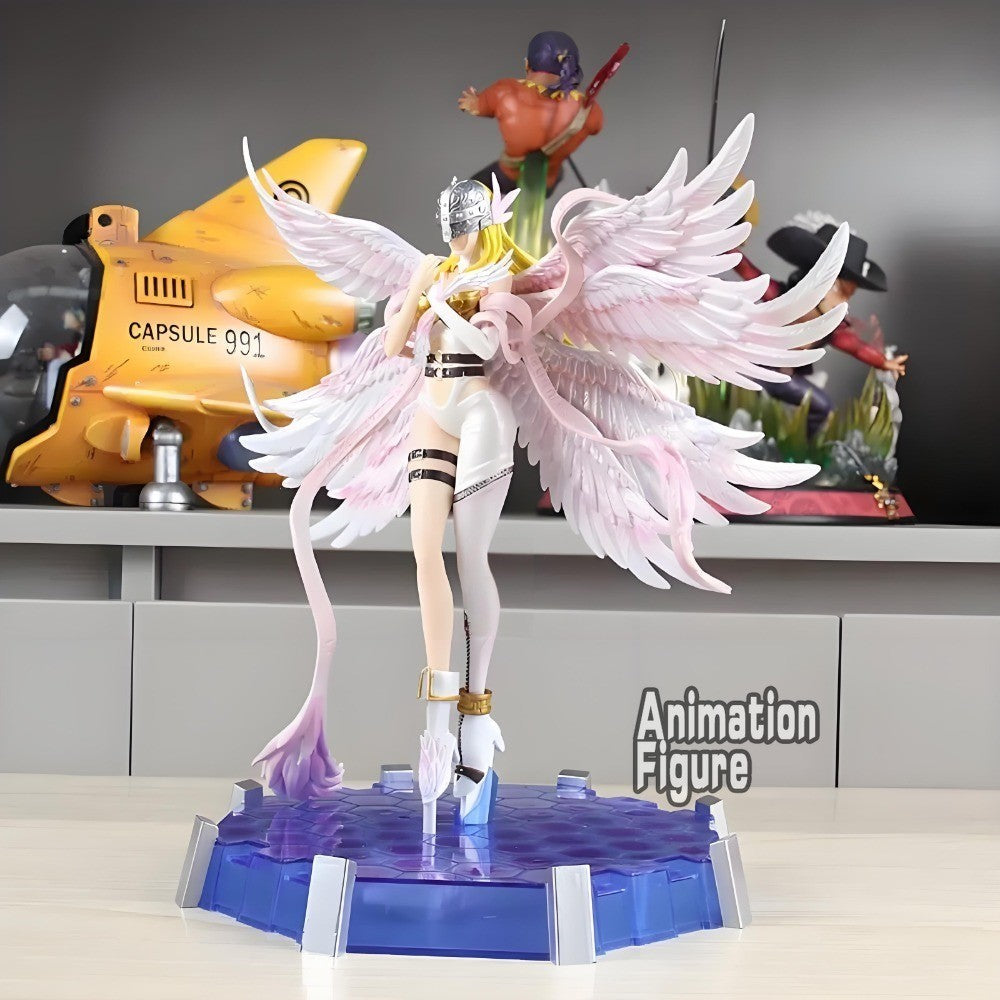 26cm/10.24in Anime Digimon Adventure Figure Angewomon Action Figures Pvc Collection Model Toys for Children Gifts