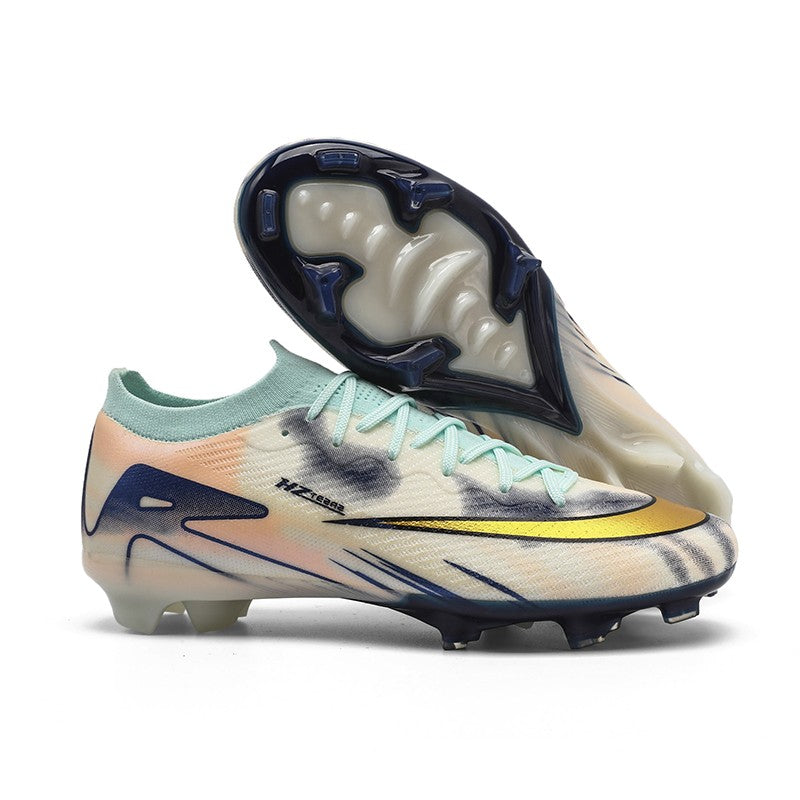 New Men Football Boots Ultralight Soccer Shoes Cleats Long Spikes Match Breathable Indoor Sneakers Training Drop Shipping