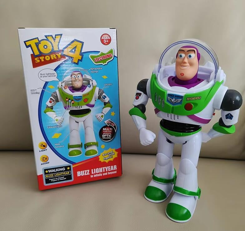 Toy Story Buzz Lightyear Model Toys Pixar Electric Walking Robot Doll Action Figure Toy Birthday Gift Toys Model For Children