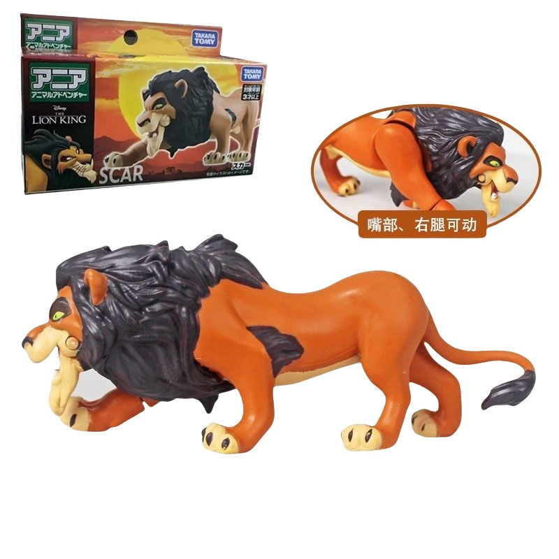 Hot The Lion King Toys Action Figure Toy Simba Mufasa Scar Animal Model Simulation Joint Movement For Children Birthday Gift