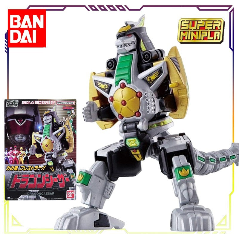 BANDAI Original SUPER MINIPLA Power Rangers Series Wrist Dragon King\Big Beast God Anime Action Figure Model Toys Gifts Fo Boys