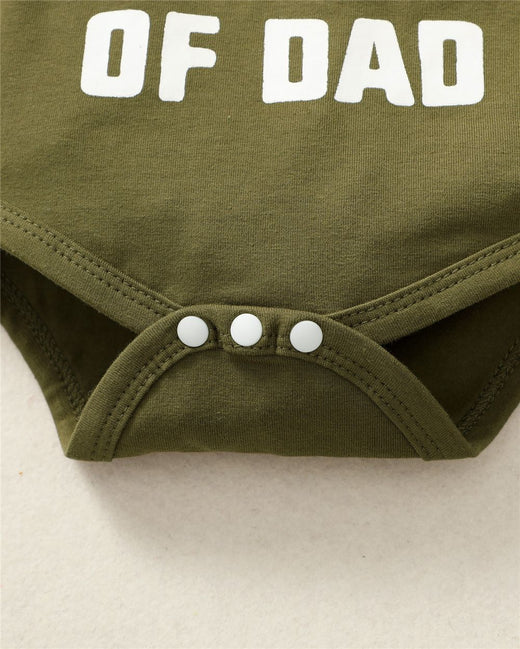 0-18 Months Newborn Baby Boy 3PCS Clothes Set Letters Print Short Sleeve Romper + Camouflage Pants with Hat Casual Outfit