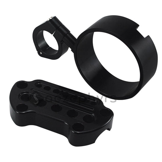 Motorcycle Side/Relocation Speedometer Bracket Cover Top Clamp Bar Riser Mount For Harley Sportster Iron XL883 Forty-Eight 95-20