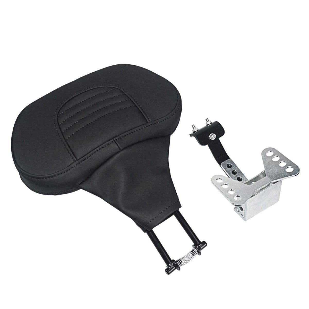 Motorcycle Adjustable Front Driver Rider Backrest Pad Mounting For Harley Touring CVO Road King Electra Street Glide FLTRX 09-24