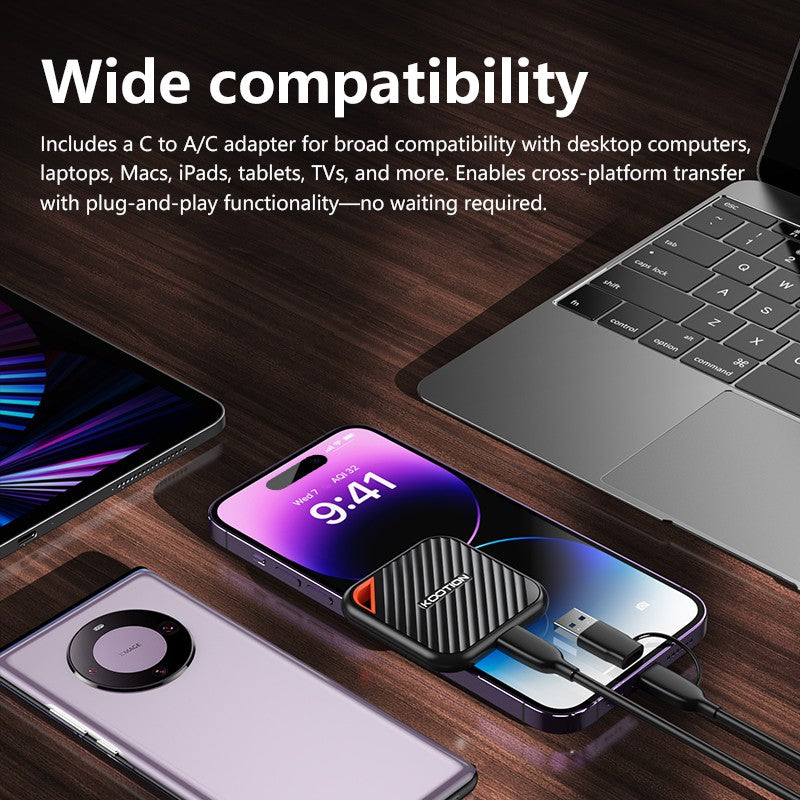 KOOTION X6Max Portable SSD 1TB 512GB USB-C PSSD USB 3.2 External SSD Gen 2x2 Portable Solid State Drive for iPhone15 16 PC Mac