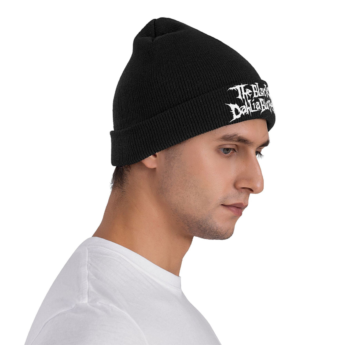 THE BLACK DAHLIA MURDER Band Beanie Hats Knitted Hat Men Women Y2K Cool Elastic Caps Autumn Gym Design Bonnet Hats