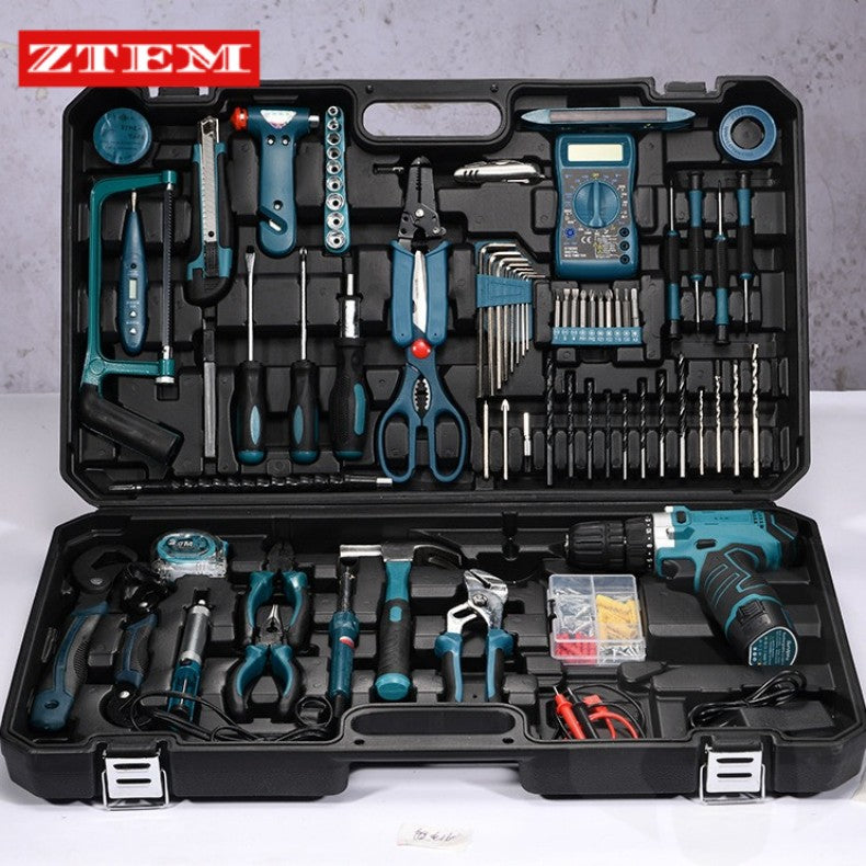 High-power Electric Drill Power Tool Sets Automotive Tools Multifunctional Repair Combination Tools Auto Repair Toolbox Kit