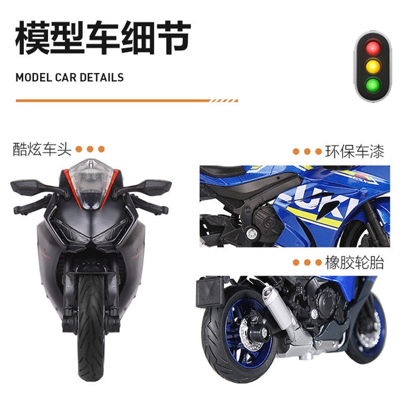1:18 GSX1000 CBR 1000RR R1 Hayabusa Alloy Motorcycle Model Collection Genuine Authorization Motorbike Toy Miniature