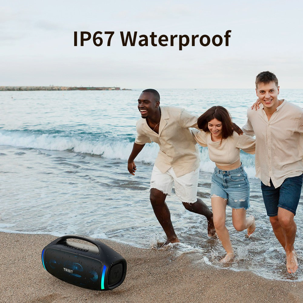 TRIBIT StormBox Blast 2 Bluetooth Speaker, 200W Power With Subwoofer Outdoor IP67 Party Speaker, 30H Playtime, LED, Mic Input