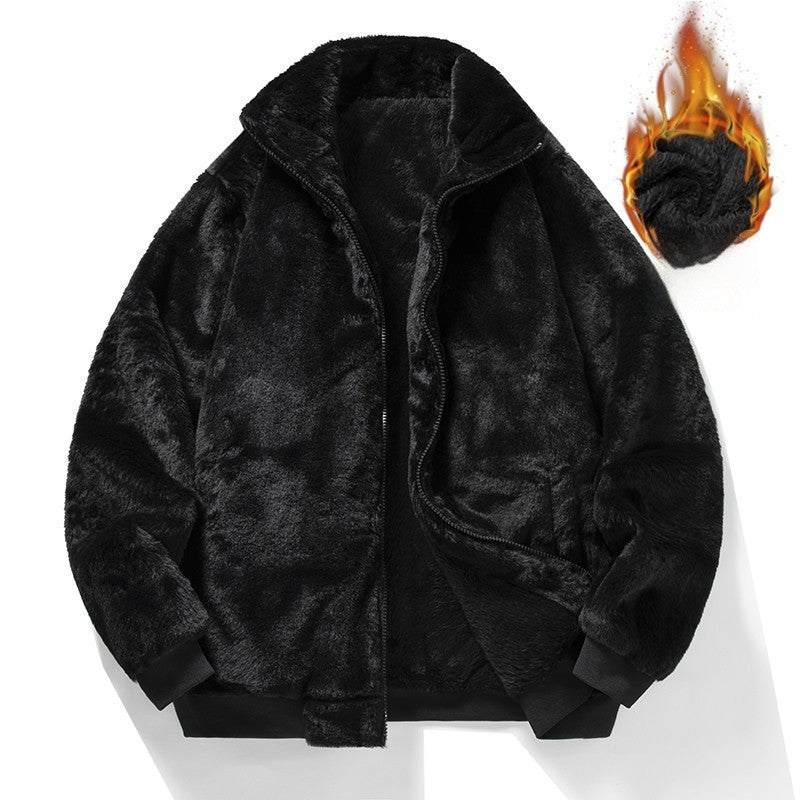 2025 Winter Men's Fleece Jacket Thermal Warm Jackets Outdoor Sports Coat Casual Tracksuit Male Fashion Fleece Jacket Man Woman