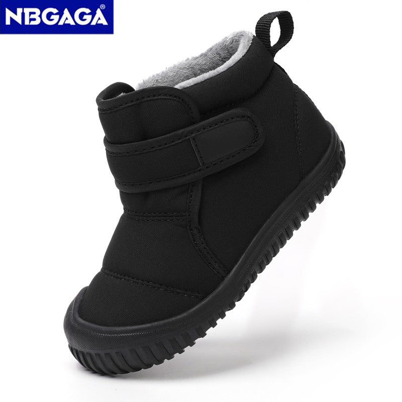 Unisex Kids' Outdoor Anti-slip Winter Snow Boots Warm Plush Toddler Boys Girls Comfortable Walking Shoes Size 19-28
