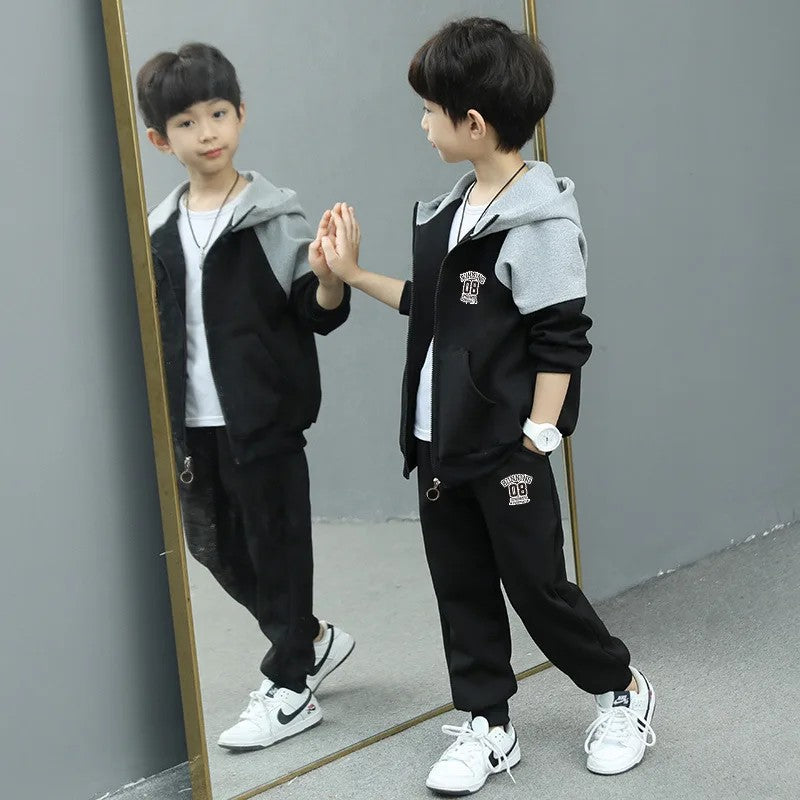 Boys Spring/autumn 2024 New Arrival Fashionable Baby Trendy Brand 2-piece Set Cool Kids Clothes For Little Ones