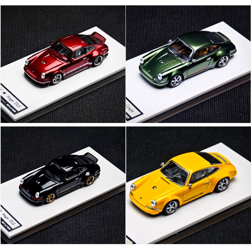 1:64 New Zincit Model Porsch 911 964 Singer Coupe Dls Miniature Alloy Die-Cast Model Custom Children'S Toys Collectible Ornament