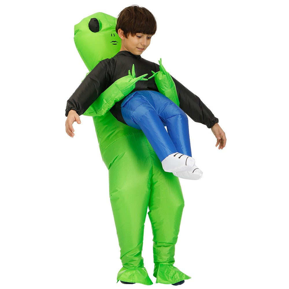 ET Alien inflatable suit Alien Monster Inflatable Costume Scary Green Alien Cosplay Costume For Adult Party Festival Stage