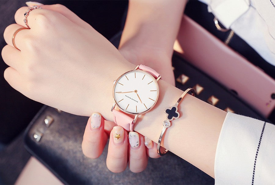 Hannah Martin Brand Japan Quartz Movement Women Fashion Watch Leather Strap Lady Wristwatches Waterproof Clock relogio feminino