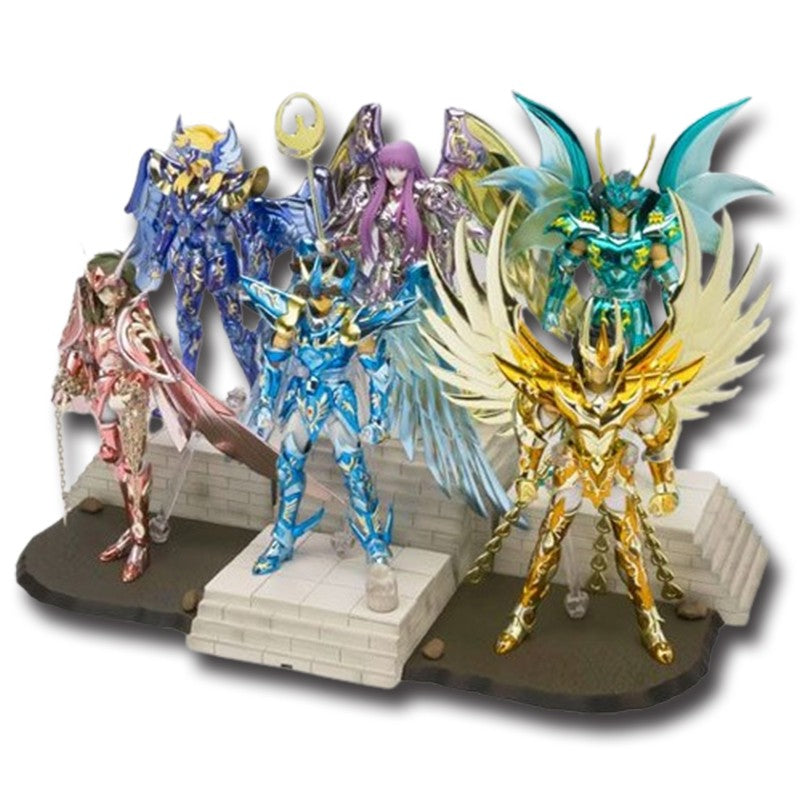 19CM Anime Saint Seiya Shiryuu Hyoga Shun Ikki phoenix Figure Action Figures Knights Of Zodiac Figures Great Toys Saint Seiya