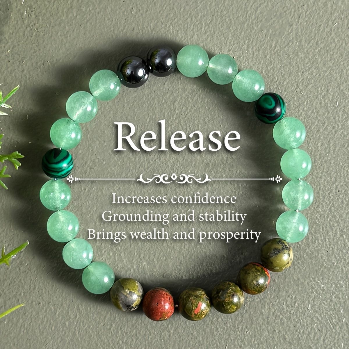 Natural Stone Symbolic Beaded Bracelet Women Men Anxiety Relief Protection Money Spiritual Inner Self-Love Jewelry