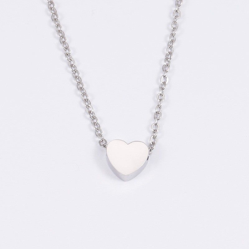 New Minimalist Clavicle Necklaces for Women Tiny Heart LOVE Necklaces Dainty Fashion Jewelry Beach Summer Collares Bijoux