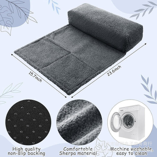 Recliner Pillow Neck Support Adjustable with Storage Pocket Sofa Cervical Spine Support Pillow for Travel and Home Sofa Armchair