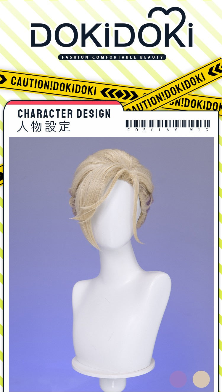 ?Ready for Ship?Idia Malleus Leona Vil Crowley Wig Game Cosplay DokiDoki Men 120cm Long Hair Fiber Idia Halloween Free Wig Cap