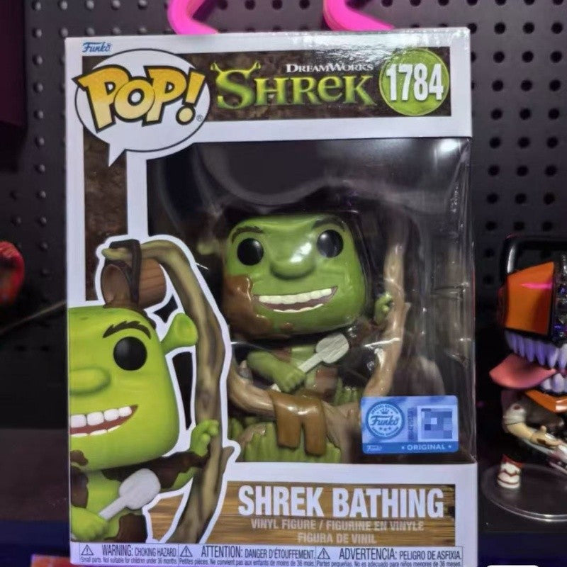 Genuine Funko Pop Shrek Action Doll Model Shrek Bathing 1748 Vinyl Sculpture Dolls Desktop Decoration Collectibles Gifts Toy