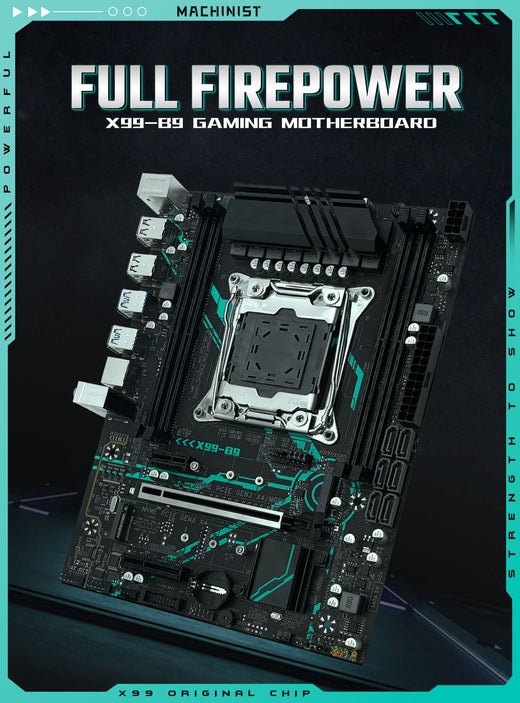MACHINIST X99 B9 Motherboard Optional LGA 2011-3 Xeon E5 2667 V4 Processor CPU combo And 16GB DDR4 RAM kit USB3.0