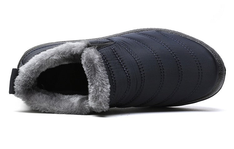 Women Boots Waterproof Winter Boots Fur Shoes Women Slip On Ankle Boots Snow Botas Mujer 2025 Winter Shoes Couple Short Boot