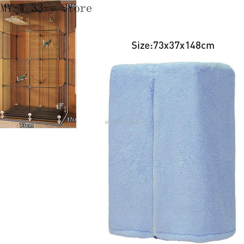 Winter Warm Bird Cage Cover Breathable Splashproof Large Bird Cage Cover Parrot Cage Shading Protective Products Bird Supplies