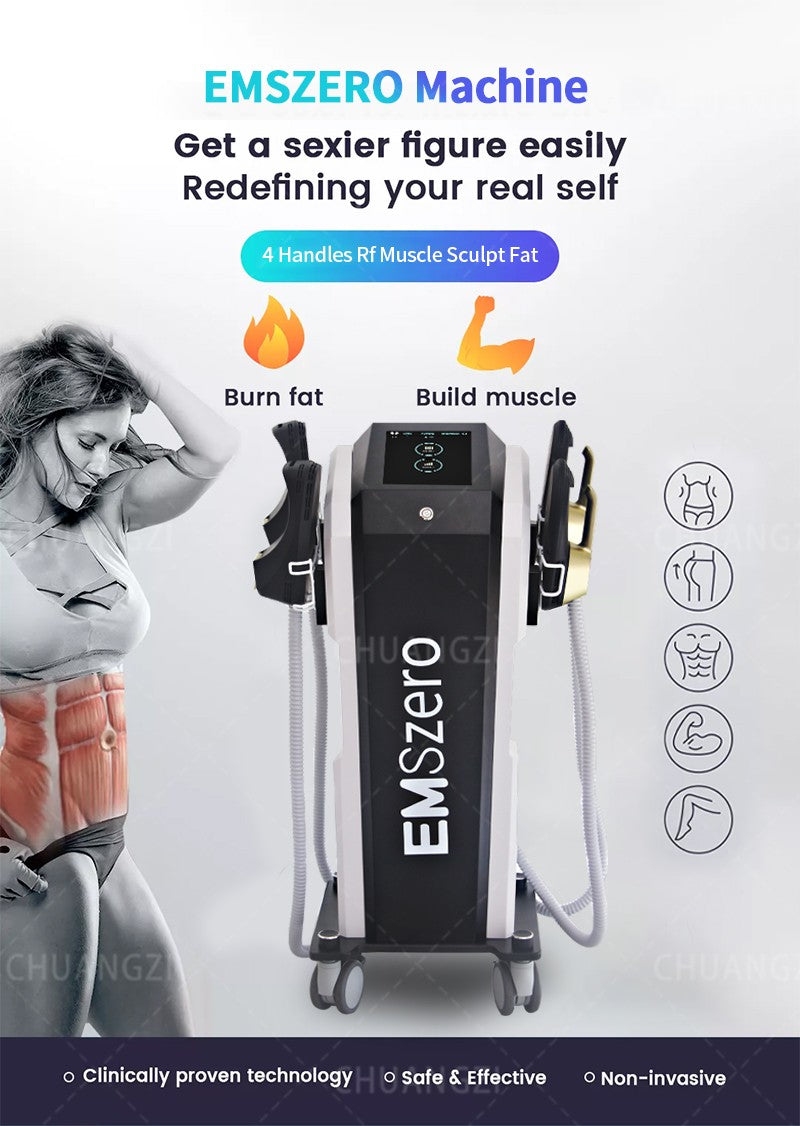 EMSzero HIEMT RF High Intensity Vibration Pulse Electronic Body Shaping Massage Muscle Massage